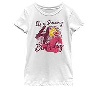 Disney Princess Aurora Fourth Birthday Girl's Solid Crew Tee