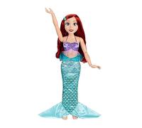 Disney Princess - bambola alta 80 cm di Ariel con accessori, una compagna di gioco perfetta, completamente articolata, sta anche in piedi da sola!