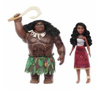 Mattel disney oceania 2 - vaiana & maui, set ispirato al film con i 2 personaggi viaggiatori e 4 accessori