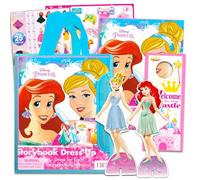 Disney Princess - Bambola magnetica per bambine, con 2 bambole magnetiche e accessori, scene di gioco, adesivi, altro ancora, set di attività principessa per bambini