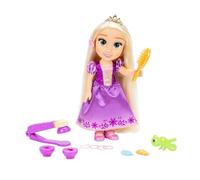 Disney Princess Bambola Rapunzel con funzioni di acconciatura e luci magiche, capelli magici che cambiano colore con i raggi UV, include spazzola e accessori per capelli, dettagli curati, 3+