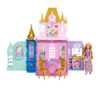 Mattel Disney Princess Bambola Rapunzel e castello CLOSE & CARRY