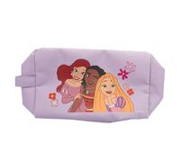 Disney Princesses - Astuccio da toilette Ariel Vaiana - Rapunzel - Chiusura lampo - Prodotto ufficiale Disney