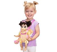 Disney Princess Belle Baby Doll Deluxe con tiara, marsupio, amico di peluche, ciuccio, bavaglino e biberon [esclusiva Amazon]