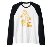 Disney Princess Belle Beauty and the Beast Charms Maglia con Maniche Raglan