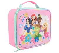 Disney Princess - Borsa per il pranzo per ragazze, con Biancaneve, Ariel, Tiana e Rapunzel, design isolato, resistente, facile da pulire, perfetta per la scuola e i viaggi
