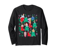 Disney Princess Christmas Fa La La La Winter Holiday Letters Maglia a Manica