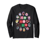 Disney Princess Christmas Ho Ho Ho Winter Holiday Portraits Maglia a Manica