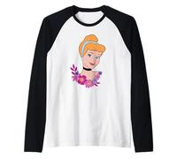Disney Princess Cinderella Big Face Costume Maglia con Maniche Raglan