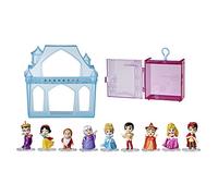 Disney Princess Comics Adventure Discoveries Collection, set di bambole con 9 personaggi, basi, castello e custodia, giocattolo per ragazze dai 3 anni in su