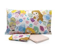 Disney Princess Completo Letto Singolo in Cotone - Una Piazza, Lenzuola per Bambini con Principesse Disney, Morbido e Facile da Lavare