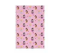 Disney Princess Coperta Morbido IN Pile Bambini Camera Stars Rosa 100cm x 150cm