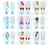 Disney Princess Cuscino d'aria Pettini per massaggio Frozen Elsa Figure di cartoni animati Fiocco Pettine Spazzola per capelli Strumento per parrucchieri Regali per ragazze per bambini