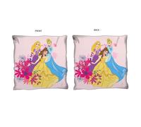 Cuscino Floreale Disney Princess 15.5" Reversibile Pre-riempito Rosa Per Bambini