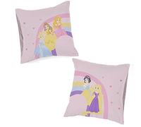 Disney Princess Cut Paper - Set di 2 federe in 100% cotone, 80 x 80 cm