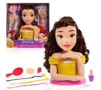 Disney Princess Deluxe 14-inch Belle Styling Head with 12 Hair Styling