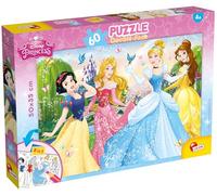 Lisciani Giochi Princess Disney Puzzle Doppia Faccia, 60 Pezzi, Multicolore, 47901