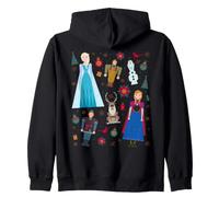 Disney Princess Frozen Holiday Nutcrackers Christmas Collage Felpa con Cappuccio