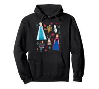 Disney Princess Frozen Holiday Nutcrackers Christmas Collage Felpa con Cappuccio