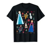 Disney Princess Frozen Holiday Nutcrackers Christmas Collage Maglietta