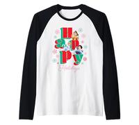 Disney Princess Happy Holidays Cinderella Belle & Snow White Maglia con Maniche Raglan