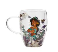 Disney Princess Jasmine Floral Decorative Glass Tazza Widdop & Co
