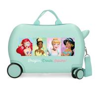 Disney Princess La valigia rigida a 4 ruote con lucchetto a combinazione per bambini è realizzata in ABS, un materiale rigido e leggero. Da Joumma Bags.