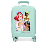Disney Princess La valigia rigida a 4 ruote con lucchetto a combinazione per bambini è realizzata in ABS, un materiale rigido e leggero. Da Joumma Bags.