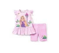 Disney Princess - Maglia a maniche corte a 2 pezzi con volant