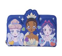 Disney Princess Manga Stile Portafoglio con Zip Intorno