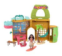 Disney Princess Mattel Toys, Moana Storytime Stackers Casa delle bambole con Moana Piccola, 1 amico animale e 9 accessori, ispirato al film Disney