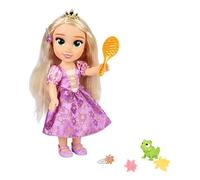 Jakks Pacific 224946 Disney Princess Rapunzel cantante da 38cm e Pascal con abit