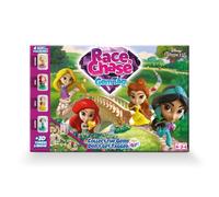 Disney Gioco da tavolo Princess Race N Chase, 4 pezzi da gioco Principessa inclusi, Belle, Ariel, Rapunzel e Jasmine, ottimo regalo per bambini, dai 4 anni in su