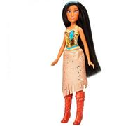 Disney Princess Royal Shimmer, Bambola di Pocahontas, Fashion Doll con Gonna e Accessori, Giocattolo per Bambini dai 3 Anni in su