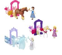 Disney Princess Set di gioco stalla con cavallo, accessori per la cura e la spazzolatura, porte aperte e area di alimentazione, per 3 anni in avanti