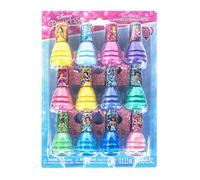 Disney Princess Set di smalti e accessori per unghie per bambine da 12 pezzi, a base d'acqua, ad asciugatura rapida e rimovibile, per feste, a partire dai 3 anni di età, prodotto da Townley Girl