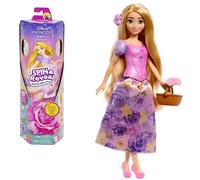 Mattel HTV86 Disney Princess Rapunzel Spin & Reveal bambola con 11 sorprese da s