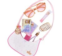 Disney Princess Style Collection Trendsetter Shoulder Purse, Official Disney by Jakks Pacific, Includes Fun Car Keys, Lip Balm, Glasses and Fake Cards Accessories for Imaginative Play