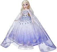 Disney Princess Style Series, bambola Holiday Elsa, accessori per fashion doll, da collezione, giocattolo per bambini dai 6 anni in su