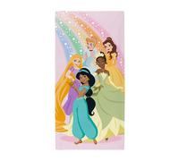 Disney Princess Telo da Spiaggia Arcobaleno 140 x 70cm Cotone Vellutato Ragazze