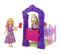 Disney Princess Toys, Bambola Rapunzel Maximus con cavallo con gioco stabile, sella e accessori, impilatori Storytime, ispirato ai grovigli