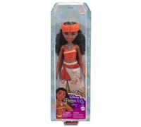 Disney princess - vaiana, bambola snodata con capi e accessori scintillanti ispirati al film disney, giocattolo per bambini, 3+ anni, hpg68