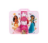 Disney Princess valigetta da viaggio | Set da disegno portatile per bambini | Set da pittura con penne adesivi | Set d'arte creativo per ragazze | Set per bricolage Disney per i viaggi e la casa