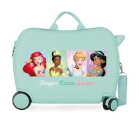 Disney Princess Valigia per bambini rigida Chiusura a combinazione Laterale 4 ruote Bagagli a Mano è realizzato in ABS, un materiale rigido e leggero. Joumma Bags., Imagine, Taglia unica, Valigia per