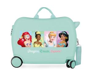 Disney Princess Valigia per bambini rigida Chiusura a combinazione Laterale 4 ruote Bagagli a Mano è realizzato in ABS, un materiale rigido e leggero. Joumma Bags., Imagine, Taglia unica, Valigia per