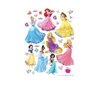 Disney Princesses Set Adesivi Decorativi da Parete 65x85 cm in Vinile