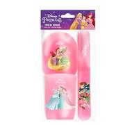 DISNEY Princesses Trio de Gobeleterie - Custodia per spazzolino da denti - Bicchiere - Custodia per sapone - Prodotto ufficiale