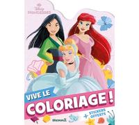 Disney princesses - vive le coloriage ! (mulan, ariel, cendrillon)