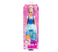 DISNEY PRINCESS - CENERENTOLA BAMBOLA SNODATA, CON CAPI E ACCESSORI SCINTILLANTI ISPIRATI AL FILM DISNEY, GIOCATTOLO PER BAMBINI, 3+ ANNI, HLW06
