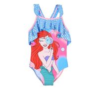 Disney Principessa Costume da Bagno per Bambine, Costume Intero Ariel Design per Bambina, Taglia 5 Anni | Blu